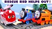 THOMAS and Friends All Engines Go Trains get help from Mighty Express RESCUE RED