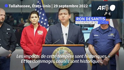 Floride : l'impact de l'ouragan Ian est "historique" (gouverneur)
