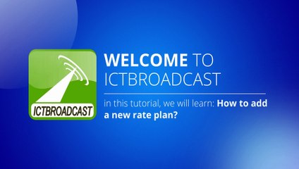 How to add a new rate Plan in ICTBroadcast || Call Center software