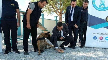 Son dakika haberi... Manisa itfaiyesi can dostu personelini unutmadı