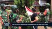 TNI Patroli Pemasangan Bendera Setengah Tiang