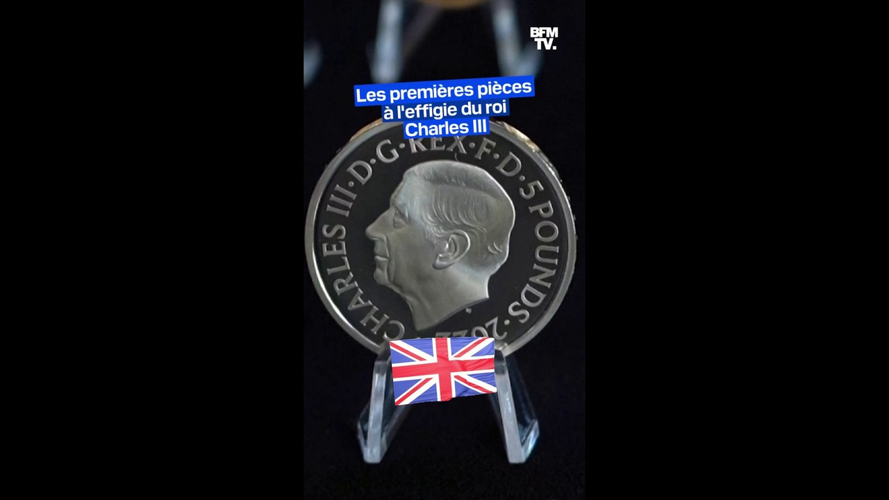 Les premières pièces à l'effigie du roi Charles III dévoilées au Royaume-Uni