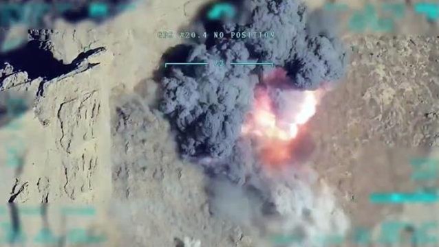 Milli Savunma Bakanlığı Asos operasyonunun görüntülerini paylaştı! Teröristlerin inleri başlarına böyle yıkıldı