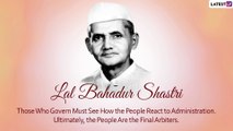 Lal Bahadur Shastri Jayanti 2022: Inspirational Quotes & Sayings To Send on Shastriji’s Birthday