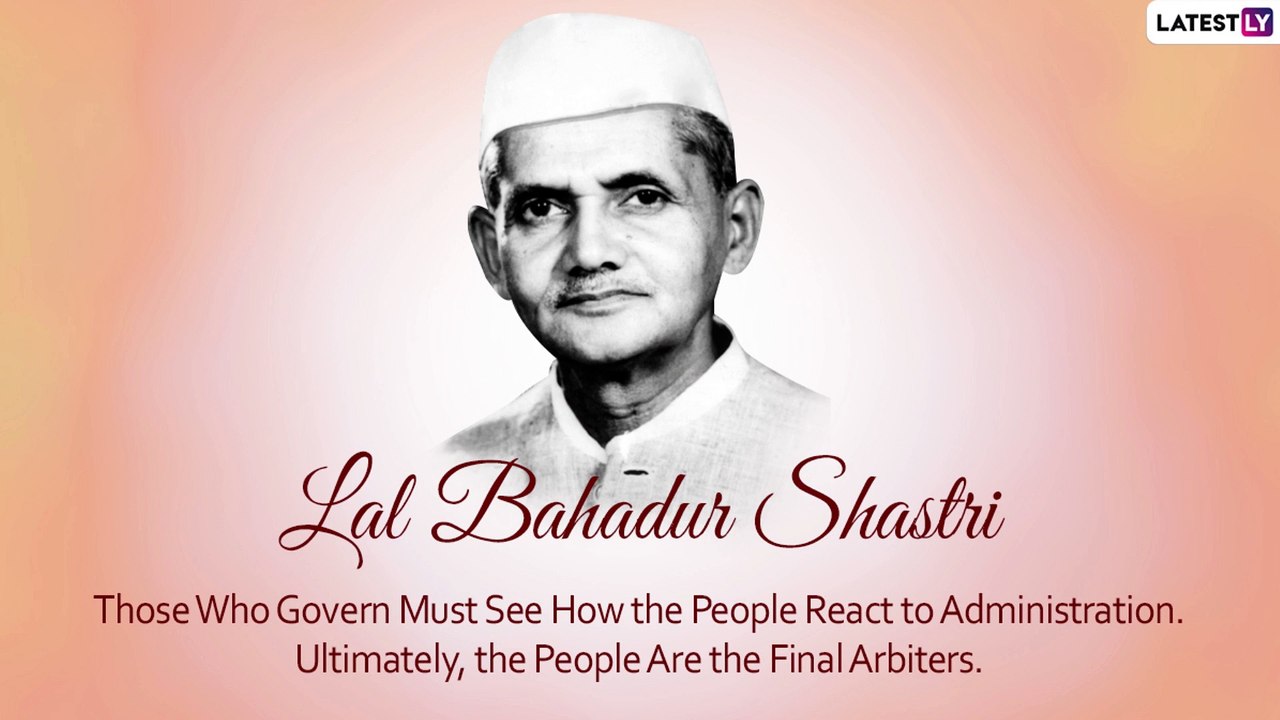 Lal Bahadur Shastri Jayanti 2022: Inspirational...