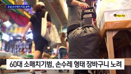 봉지로 가리고 10초 만에 ‘쓱’…손님 손수레서 지갑 ‘슬쩍’