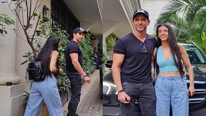 Descargar video: Hrithik Roshan की GF Saba Azad के साथ Lunch Date, Vikram Vedha Hit होने के बाद खुश दिखे! | FilmiBeat