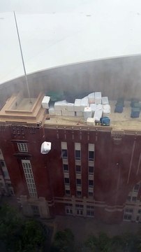Sudden Storm Blows Equipment Off American Airlines Center