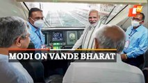 PM Modi Takes Tour Of Vande Bharat Express Before Flags Off In Gujarat