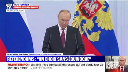 Vladimir Poutine: "Le peuple du Donbass a connu le génocide"