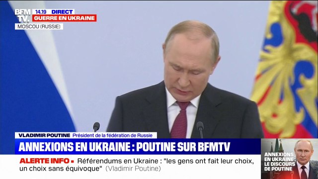 Vladimir Poutine: Les combattants russes qui ont perdu leur vie sont des héros