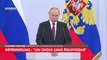 Vladimir Poutine à propos des référendums : «La Russie ne trahira pas ce choix»