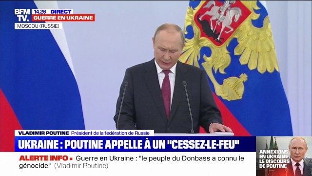 Vladimir Poutine: Nous allons défendre nos terres par tous les moyens