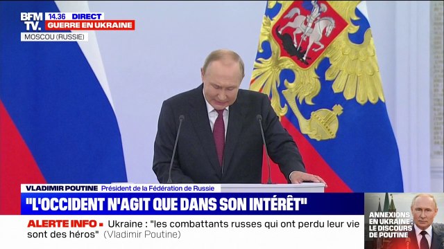 Vladimir Poutine dénonce la haine des élites coloniales occidentales contre la Russie