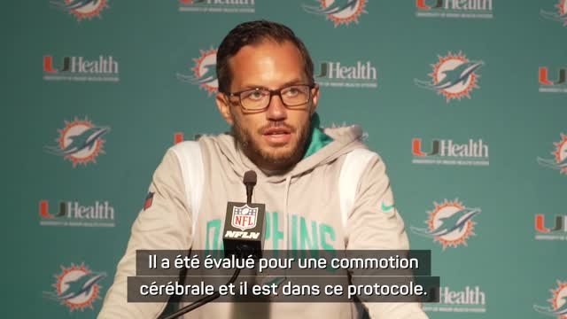 Miami Dolphins - McDaniel sur la blessure de Tagovailoa : C'était un moment effrayant