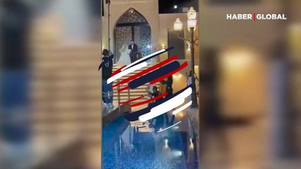 Düğünde kaydedilen görüntüler sosyal medyada gündem oldu! İşte o anlar