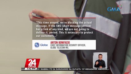 Globe Telecom at Smart Communications, gumagawa ng karagdagang hakbang para maharang ang mga naglipanang text scam and text spam | 24 Oras