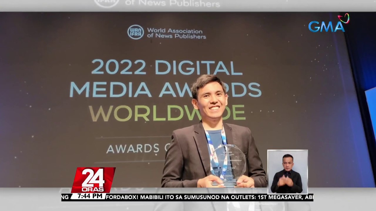 "Dapat Totoo" campaign ng GMA News and Public Affairs, pinarangalan ng 'Best in Audience Engagement' sa Digital Media Awards Worldwide 2022 | 24 Oras