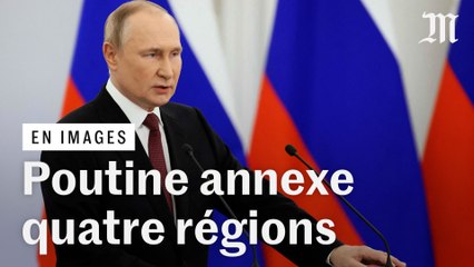 « Le peuple a fait son choix » : Vladimir Poutine officialise l’annexion de quatre régions ukrainiennes