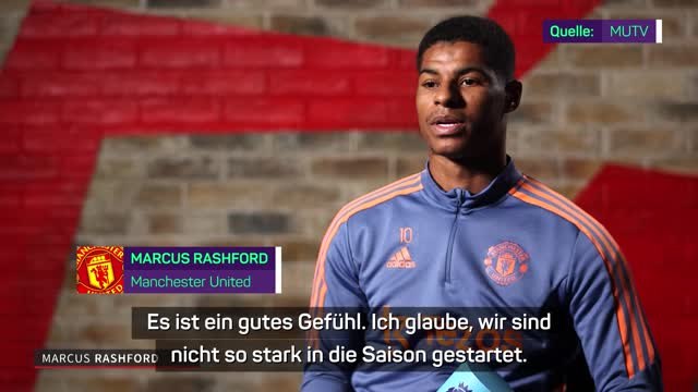 Rashford zu Siegesserie: Ein gutes Gefühl