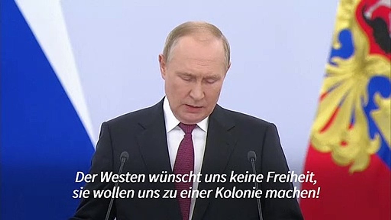 Putin: Westen will "Russland" zur Kolonie machen