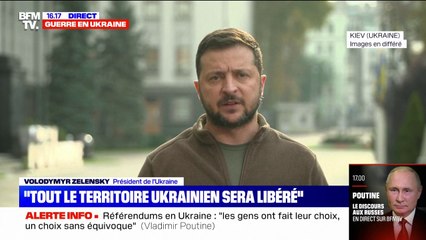 Download Video: Annexions russes en Ukraine: Volodymyr Zelensky dénonce une 