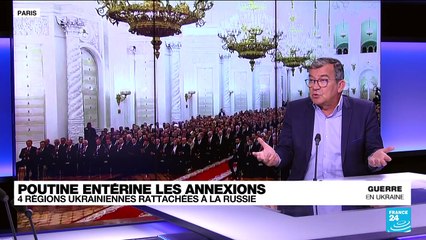 Annexion des régions ukrainiennes : "ils seront nos citoyens pour toujours" affirme Poutine
