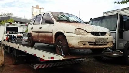 Corsa com registro de furto é encaminhado à Delegacia de Polícia Civil