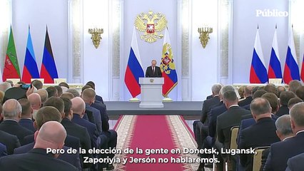 Putin anuncia la anexión ilegal de cuatro regiones de Ucrania