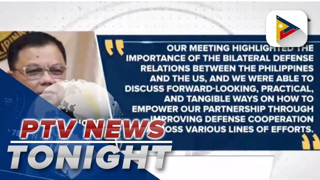 PH, US defense chiefs hold meetings on strengthening defense relations in Hawaii