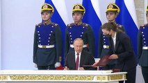 بوتين يوقع على اتفاق ضم المناطق الأوكرانية الأربع المحتلة