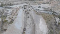 Kapadokya'daki tahribat havadan böyle görüntülendi