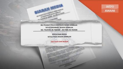 Kes Culik | Mayat wanita mangsa culik ditemukan dalam gaung