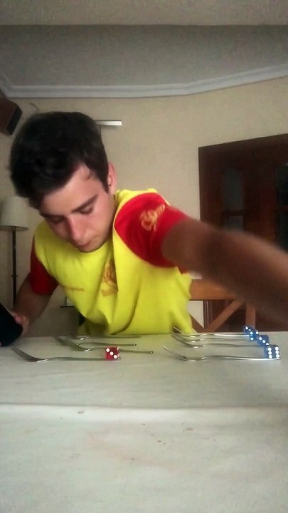 He Really Sweated This Win Stacking Dice