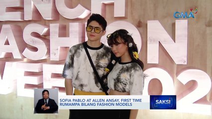 Sofia Pablo at Allen Ansay, first time rumampa bilang fashion models | Saksi