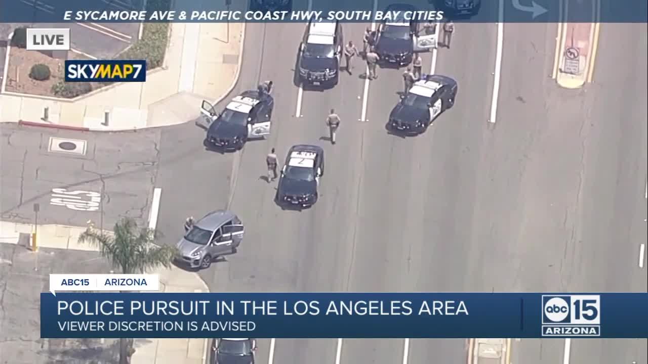 2022 police chase in the Los Angeles area - video Dailymotion