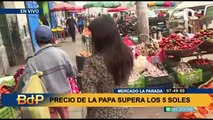 Mercado La Parada: usuarios compran menos cantidad de papa ante alza de precios
