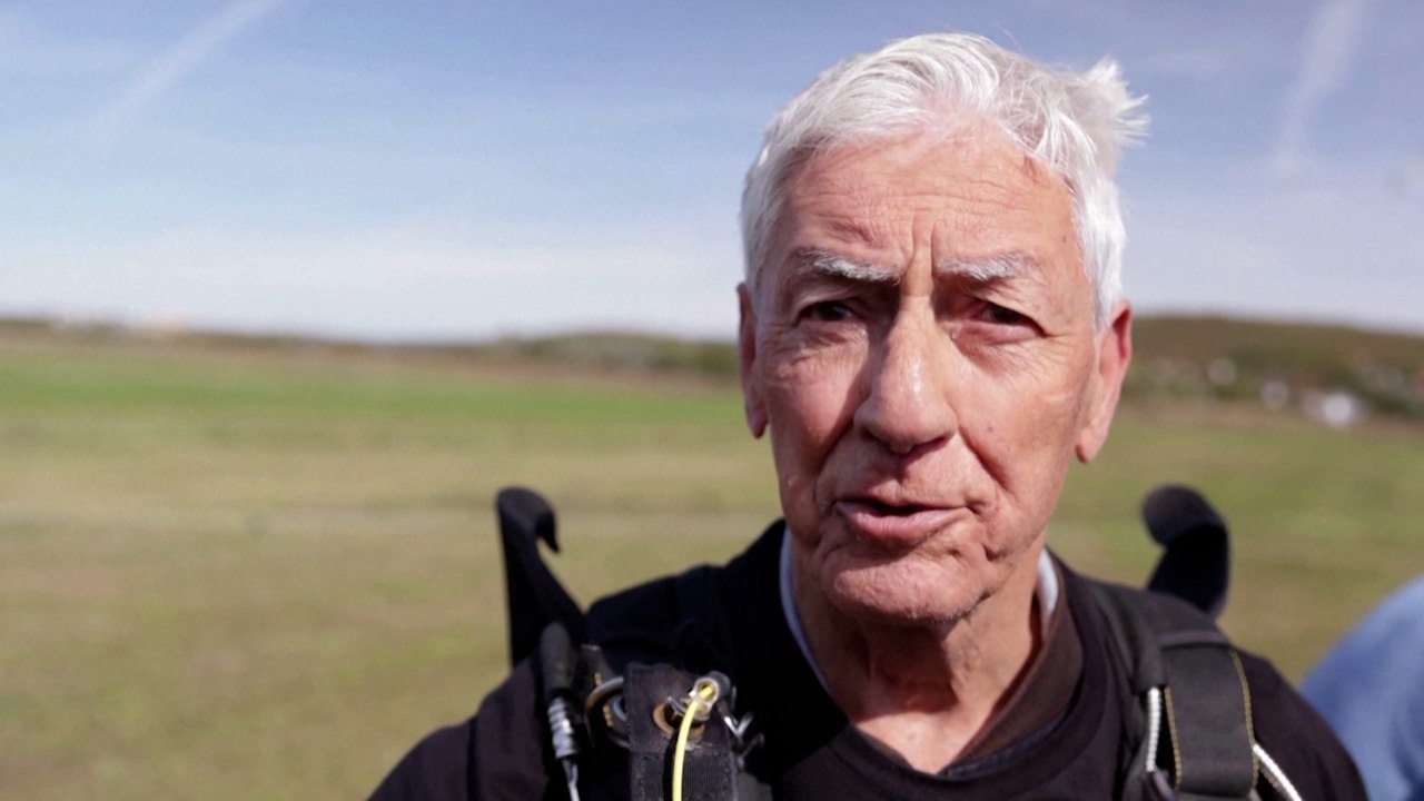 88-Year-Old Bosnian Man Stays Fit By Skydiving