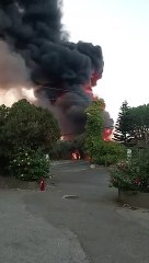 انفجار في خزانات الوقود في مزبود