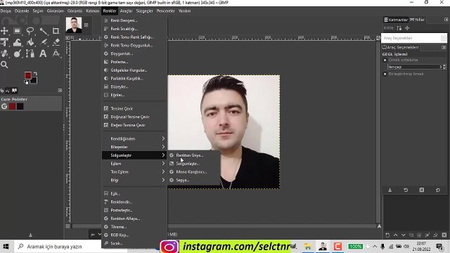GİMP DERSLERİ 40 SOLGUNLAŞTIRMA ARAÇLARI