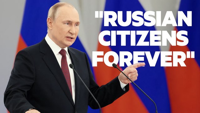 Putin signs decree annexing 4 regions of eastern Ukraine