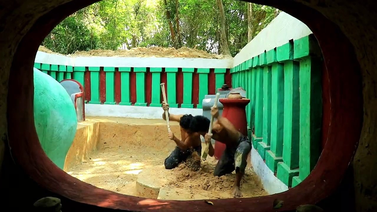 Building Cave Platinum Underground Swimming Pool With Underground Private Living Room