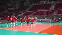 A Milli Kadın Voleybol Takımı Polonya maçı hazırlıklarını tamamladı