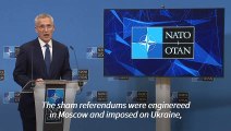 NATO denounces Russia's annexation of four Ukrainian regions and rejects Putin's 'land grab'