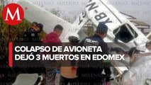 Se confirman 3 fallecidos tras desplome de avioneta en Otzolotepec