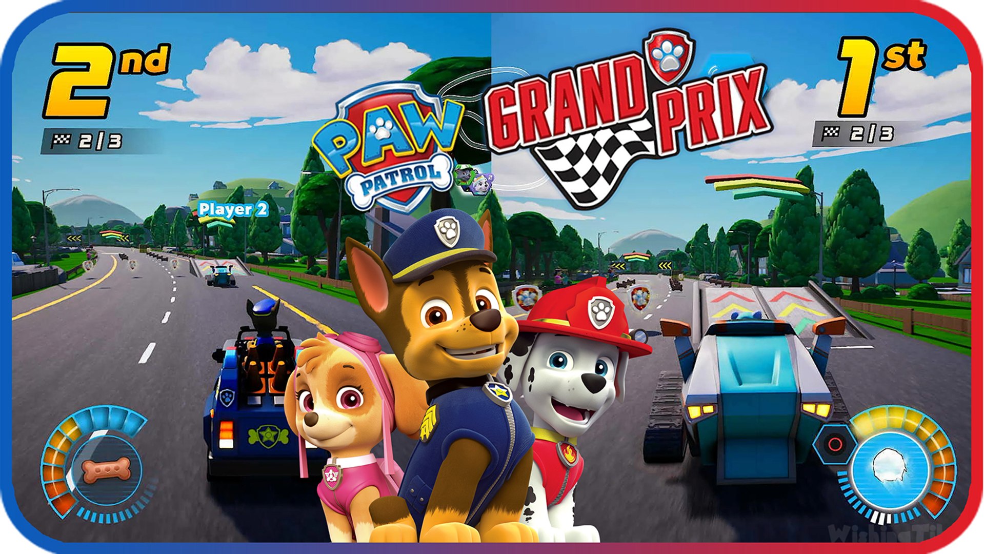 ⁣PAW Patrol: Grand Prix Multiplayer 2P Racing Mode (PS4, PS5, Switch)