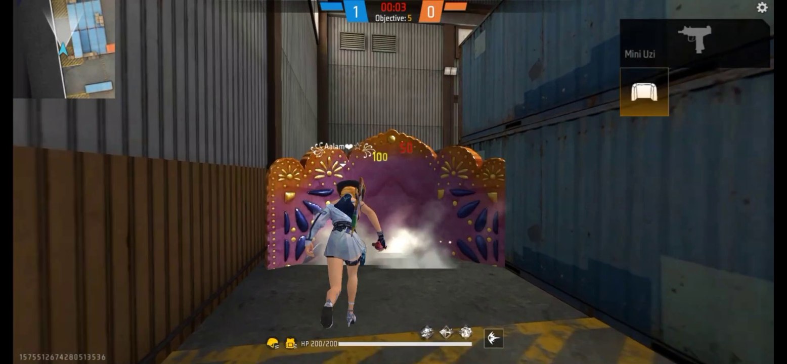 Free fire || lone wolf mode full gameplay 1vs1 || free fire gameplay