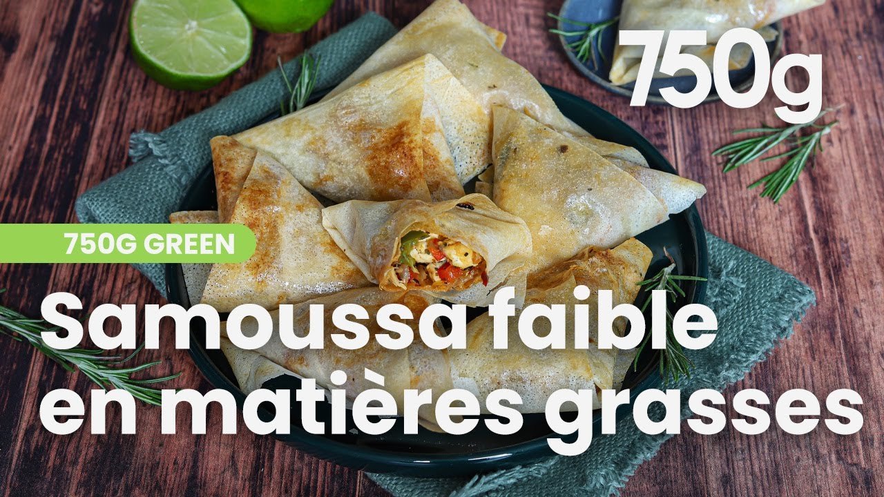 Recette des samossas faibles en matières grasses - 750g
