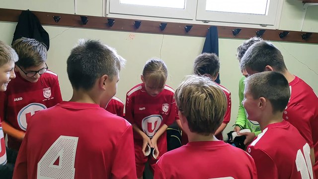 La joie des U13 après leur victoire contre Lassay