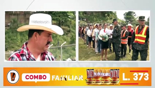 Entregan raciones de alimentos a pobladores afectados por inundaciones en San Fernando, Ocotepeque